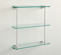 Sansome Glass Triple Shelf