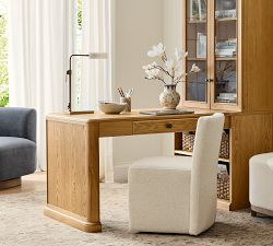 Sherman Alabaster Adjustable Petite Task Table Lamp (21")