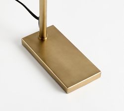 Sherman Alabaster Adjustable Petite Task Table Lamp (21")