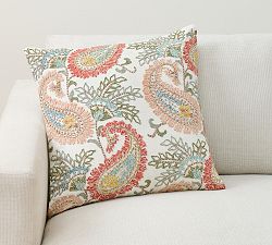 Calloway Paisley Embroidered Pillow