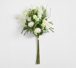 Faux Hydrangea and Fern Elevated Bundle