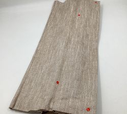 Open Box: Emery Linen Cordless Light Filtering Roman Shade, 32&quot;W x 64&quot;L - Oatmeal