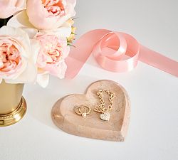 Pink Marble Heart Catchall