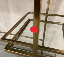 Open Box: Delaney Marble Bar Console (34&quot;) - Brass