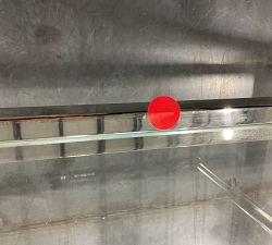 Open Box: Everson Glass Console Table (58.5&quot;) - Polished Nickel