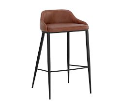 Evanna Faux Leather Barstool