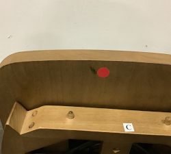 Open Box: Lisbon Cane Dining Chair, Set of 2 - Saville Flax, Brushed Ebony Finish