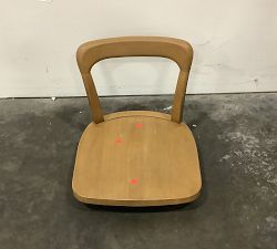 Open Box: Lisbon Cane Dining Chair, Set of 2 - Saville Flax, Brushed Ebony Finish