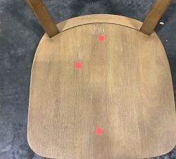 Open Box: Lisbon Cane Dining Chair, Set of 2 - Saville Flax, Brushed Ebony Finish