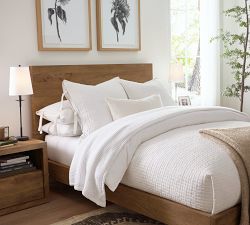 Pick-Stitch Handcrafted Cotton Linen Quilt