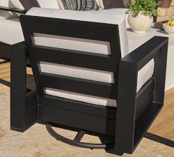 Malibu Metal Swivel Outdoor Lounge Chair