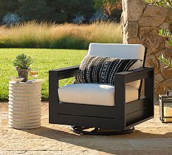 Malibu Metal Swivel Outdoor Lounge Chair