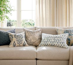 Luca Ikat Printed Lumbar Pillow