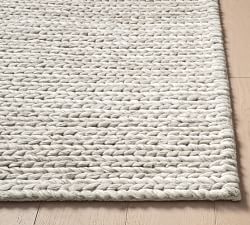 Open Box: Chunky Knit Sweater Handwoven Rug