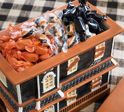 Haunted House Lidded Candy Bowl