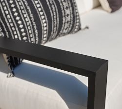 Malibu Metal Platform Outdoor Sofa (91")