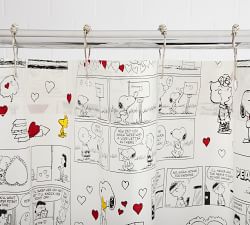 Peanuts™ Love Organic Shower Curtain