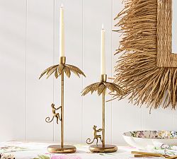 Cynthia Rowley Brass Monkey Candle Holder