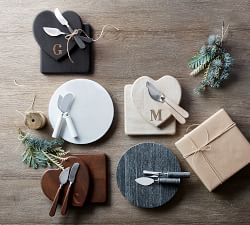 Handcrafted Marble Cheese &amp; Charcuterie Board Gift Set