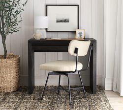 Maison Upholstered Swivel Desk Chair