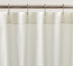 Modern Farmhouse Striped Shower Curtain