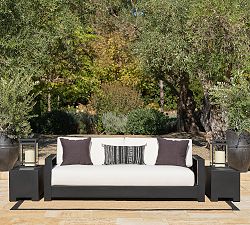 Malibu Metal Platform Outdoor Sofa (91")