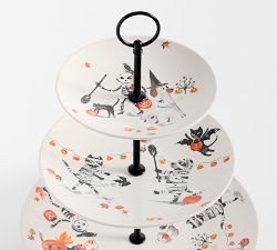 Doug &amp; Friends Stoneware Tiered Stand