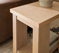 Modern Farmhouse Rectangular Side Table (16")