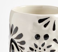 Puebla Sugar Skull Cantarito Jars - Set of 4