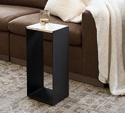 Rowe Rectangular Marble Accent Table (10")