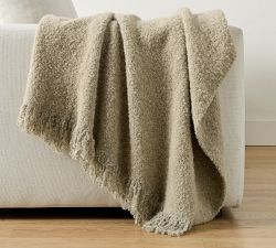 Boucle Knit Throw - Thumbnail 3