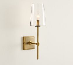 Pearson Glass Single Sconce (18")