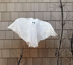 Lit Ghost Hanging Bat