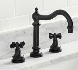 Mercer Cross Handle Widespread Bathroom Sink Faucet