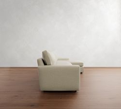 Pearce Modern Square Arm Chaise Sectional (102"&ndash;132")