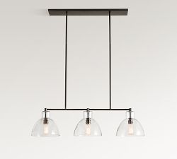 Bridget Recycled Glass Linear Chandelier (42")