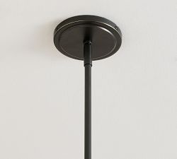 Cooper Flared Ribbed Glass Pendant (12&quot;)