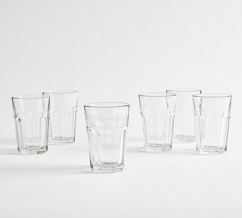 Café Casual Juice Glasses - Set of 6 - Set of 6 - Clear