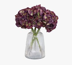 Faux Hydrangea Half Dozen Short Stems