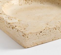 Handcrafted Travertine Tray