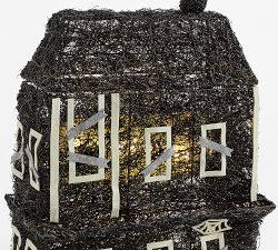 Lit Rattan Haunted House