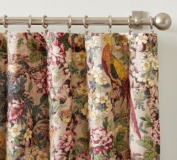 Pheasant Floral Blackout Curtain