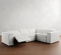 Ultra Lounge Square Arm Reclining 4-Piece Sectional (117&quot;)