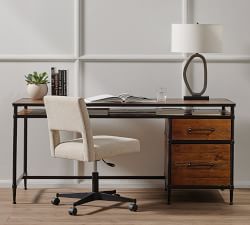 Belfast Upholstered Swivel Desk Chair