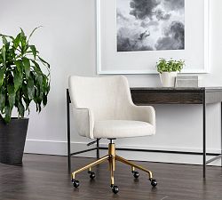 Iggy Upholstered Swivel Desk Chair