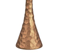 Jessalyn Round Hammered Metal Accent Table (16")