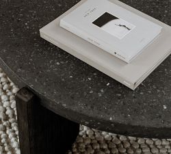 Catia Round Stone Coffee Table (36.5")