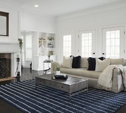 Okafor Hand-Tufted Wool Striped Rug