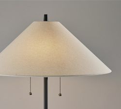 Patton Wood &amp; Metal Floor Lamp (62")