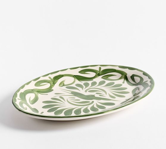 Puebla Porcelain Oval Serving Platter